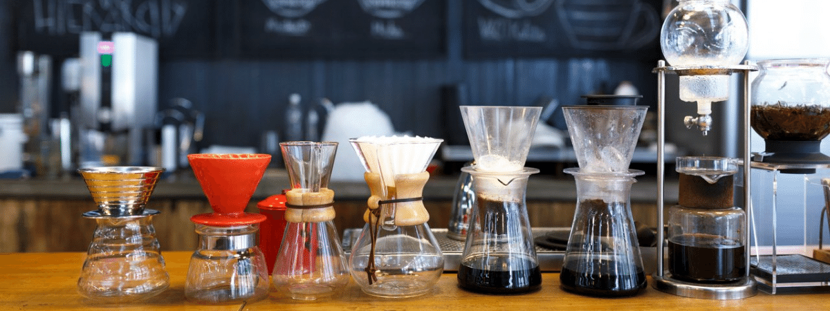 differentes-machines-a-cafe-V60-chemex-aeropress-piston-infusion Image